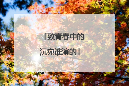 致青春中的沅宛谁演的