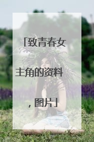 致青春女主角的资料，图片