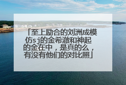 至上励合的刘洲成模仿sj的金希澈和神起的金在中,是真的么,有没有他们的对比照