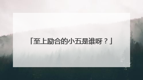 至上励合的小五是谁呀?