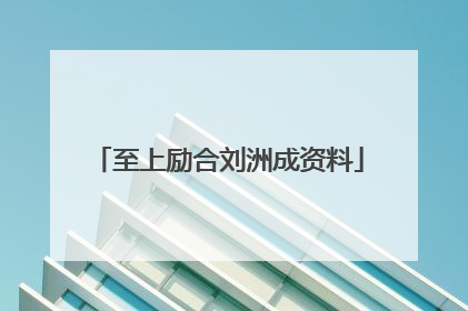 至上励合刘洲成资料