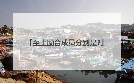 至上励合成员分别是?