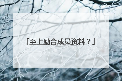 至上励合成员资料？