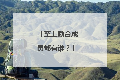 至上励合成员都有谁?