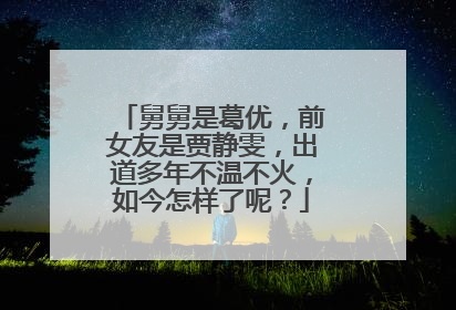 舅舅是葛优，前女友是贾静雯，出道多年不温不火，如今怎样了呢？