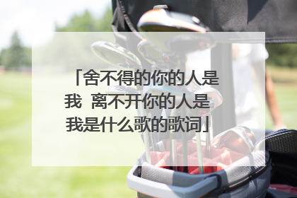 舍不得的你的人是我 离不开你的人是我是什么歌的歌词