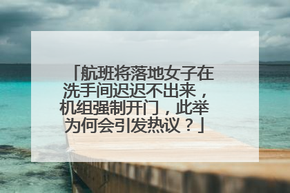 航班将落地女子在洗手间迟迟不出来,机组强制开门,此举为何会引发热议?