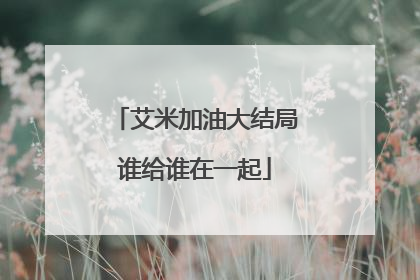 艾米加油大结局谁给谁在一起