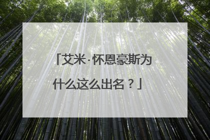 艾米·怀恩豪斯为什么这么出名？
