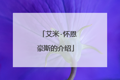 艾米·怀恩豪斯的介绍