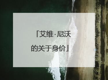 艾维·尼沃的关于身价