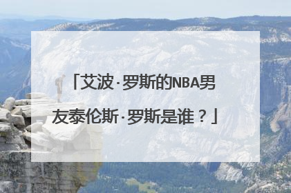 艾波·罗斯的NBA男友泰伦斯·罗斯是谁？