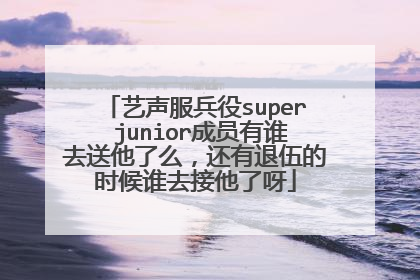 艺声服兵役super junior成员有谁去送他了么，还有退伍的时候谁去接他了呀