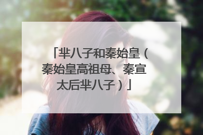 芈八子和秦始皇（秦始皇高祖母、秦宣太后芈八子）