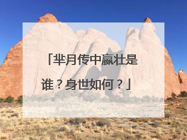 芈月传中嬴壮是谁？身世如何？