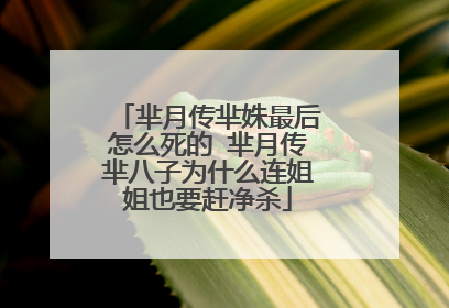 芈月传芈姝最后怎么死的 芈月传芈八子为什么连姐姐也要赶净杀