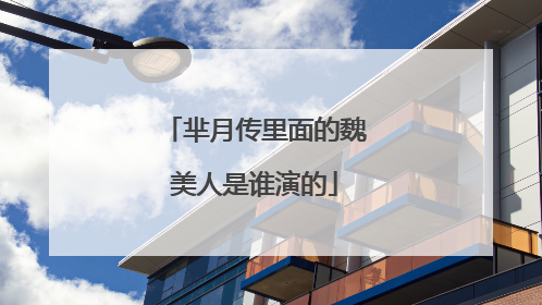 芈月传里面的魏美人是谁演的