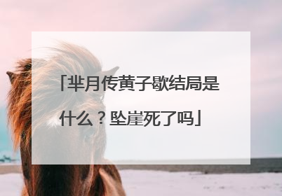 芈月传黄子歇结局是什么？坠崖死了吗