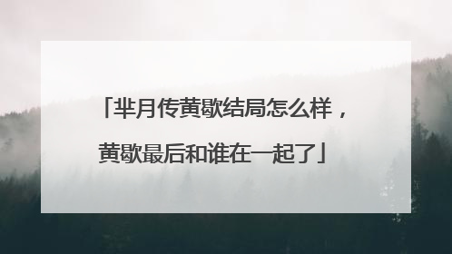 芈月传黄歇结局怎么样,黄歇最后和谁在一起了