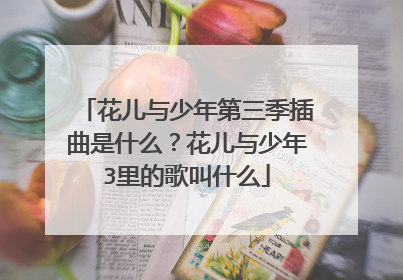 花儿与少年第三季插曲是什么?花儿与少年3里的歌叫什么