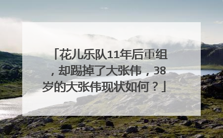 花儿乐队11年后重组，却踢掉了大张伟，38岁的大张伟现状如何？