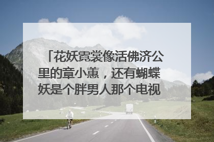 花妖霓裳像活佛济公里的章小蕙，还有蝴蝶妖是个胖男人那个电视剧叫什么名字