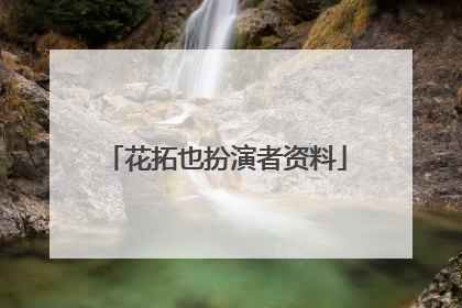 花拓也扮演者资料