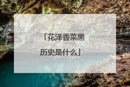 花泽香菜黑历史是什么