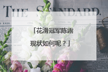 花滑冠军陈露现状如何呢？