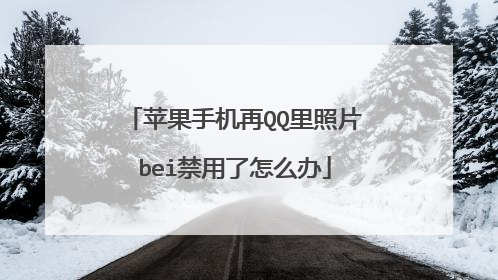 苹果手机再QQ里照片bei禁用了怎么办