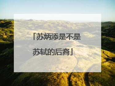 苏炳添是不是苏轼的后裔