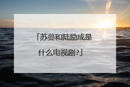 苏蔓和陆励成是什么电视剧?