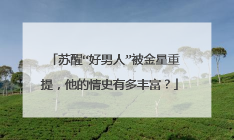 苏醒“好男人”被金星重提，他的情史有多丰富？