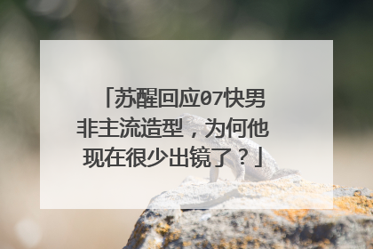 苏醒回应07快男非主流造型，为何他现在很少出镜了？