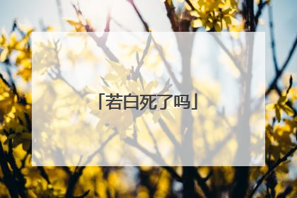 若白死了吗