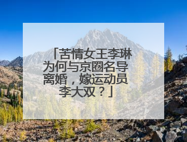 苦情女王李琳为何与京圈名导离婚，嫁运动员李大双？