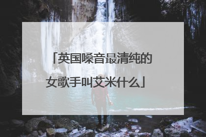 英国嗓音最清纯的女歌手叫艾米什么