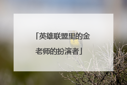 英雄联盟里的金老师的扮演者