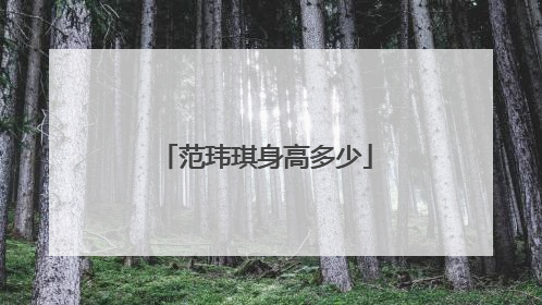 范玮琪身高多少