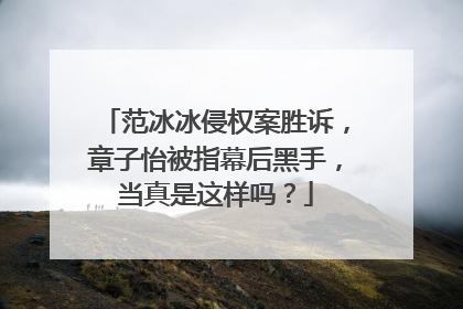 范冰冰侵权案胜诉，章子怡被指幕后黑手，当真是这样吗？