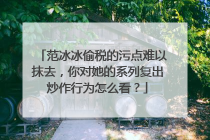 范冰冰偷税的污点难以抹去，你对她的系列复出炒作行为怎么看？