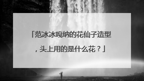 范冰冰嘎纳的花仙子造型,头上用的是什么花?