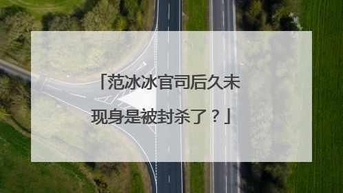 范冰冰官司后久未现身是被封杀了?