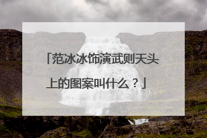 范冰冰饰演武则天头上的图案叫什么？