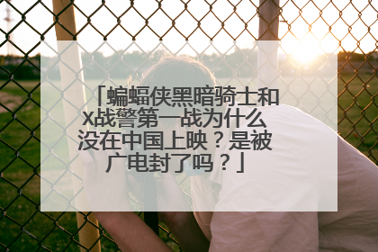 蝙蝠侠黑暗骑士和X战警第一战为什么没在中国上映？是被广电封了吗？