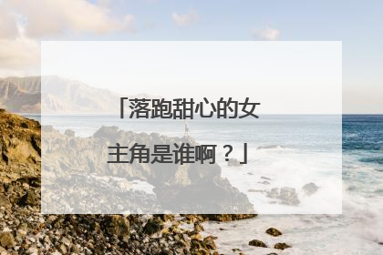 落跑甜心的女主角是谁啊?