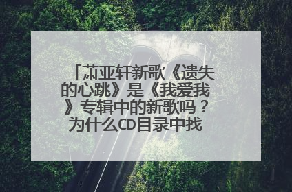 萧亚轩新歌《遗失的心跳》是《我爱我》专辑中的新歌吗？为什么CD目录中找不到，求指教
