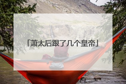 萧太后跟了几个皇帝