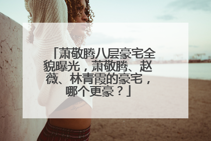 萧敬腾八层豪宅全貌曝光,萧敬腾、赵薇、林青霞的豪宅,哪个更豪?