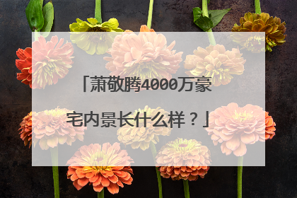 萧敬腾4000万豪宅内景长什么样?